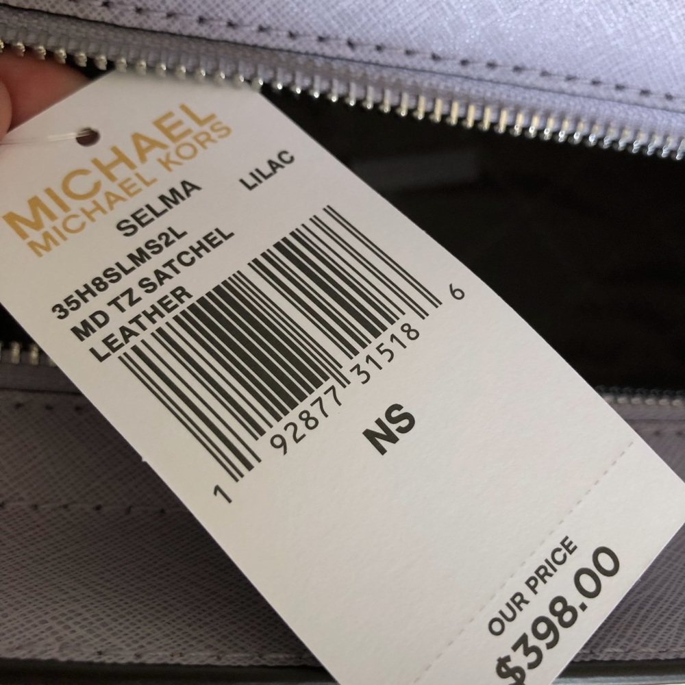 NWT Michael Kors Selma Satchel Lilac - Picture 7 of 7